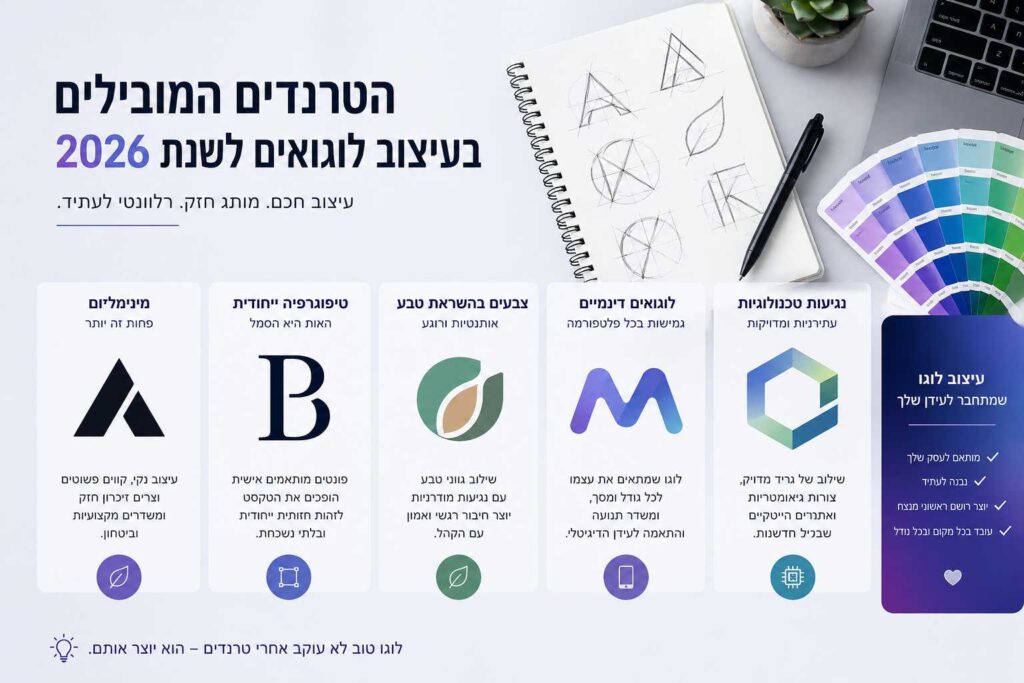 טרנדים בעיצוב לוגו